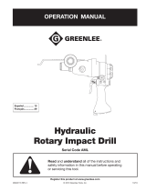 Greenlee HID6506 - 42309 Rotary Impact Drill Manuel utilisateur