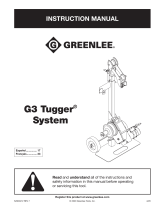 Greenlee G3 Tugger Manual Manuel utilisateur