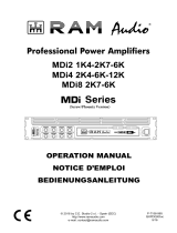 RAM MDi2 1K4-2K7-6K Professional Power Amplifiers Manuel utilisateur