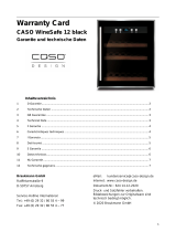 Caso WineSafe 12 Black Mode d'emploi