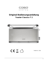 Caso Edelstahl-Toaster Classico T2 Mode d'emploi