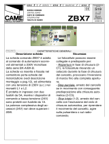 CAME ZBX7 Manuel utilisateur