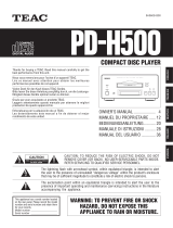 TEAC PD-H500 Le manuel du propriétaire
