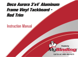 MyBinding Deco Aurora Aluminum Frame Vinyl Tackboard Installation Manuel utilisateur