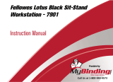 MyBinding Fellowes 7901 Lotus Black Sit Stand Workstation Manuel utilisateur