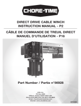 Chore-Time MF2498A Direct Drive Cable Winch Mode d'emploi