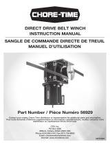 Chore-Time MF2499A Direct Drive Belt Winch Mode d'emploi