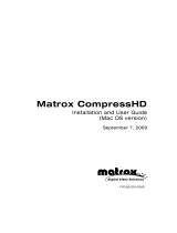 Matrox CompressHD Installation and User Manual