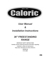 Caloric CER365-SS Manuel utilisateur