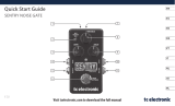 TC Electronic 000-DDL00-00010 Sentry Noise Gate Electronic Pedal Mode d'emploi