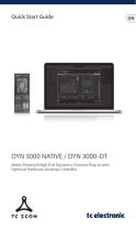 TC Electronic DYN 3000 NATIVE / DYN 3000 -DT Mode d'emploi