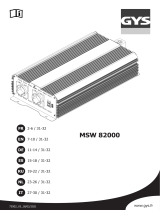 GYS INVERTER MSW82000 - 24V (2000W MODIFIED WAVE) Le manuel du propriétaire