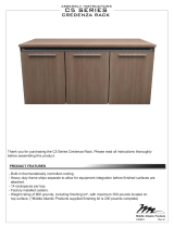 Middle Atlantic Products C5 SERIES CREDENZA RACK Assembly Instruction Manual