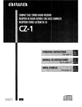 Aiwa CZ-1 Operating Instructions Manual