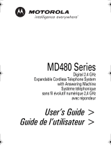 Motorola MD481SYS Manuel utilisateur