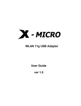 X-Micro XWL-11GUAR Manuel utilisateur