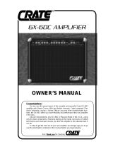 Crate GX-60C Manuel utilisateur