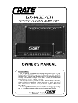 Crate Amplifiers GX-140CH Manuel utilisateur
