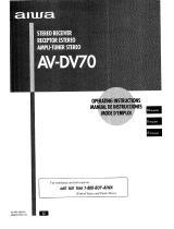 Aiwa AV-DV70 Operating Instructions Manual