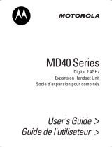 Motorola MD41 Manuel utilisateur