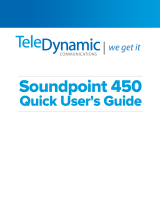 Polycom SoundPoint IP 450 Guide de démarrage rapide