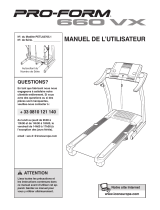 Pro-Form 690 Vx Treadmill Manuel utilisateur