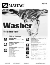 Maytag MAH2400AWW - 2.4 cu. Ft. Compact Front Load Washer Manuel utilisateur