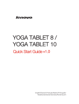 Lenovo YOGA TABLET 8 Guide de démarrage rapide