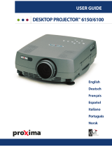 Proxima ASA DESKTOP PROJECTOR 6100 Manuel utilisateur