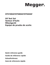 Megger OTS100AF Quick Reference Manual