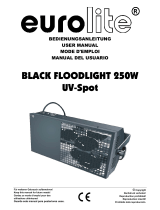 EuroLite BLACK FLOODLIGHT 250W UV-Spot Manuel utilisateur