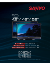 Sanyo DP42849 - 42" LCD TV Le manuel du propriétaire