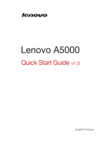 Lenovo A5000 Guide de démarrage rapide