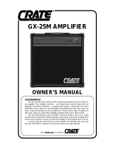 Crate GX-25M Manuel utilisateur