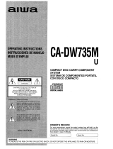 Aiwa CA-DW735 Operating Instructions Manual