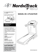 NordicTrack T16.0 Treadmill Manuel utilisateur