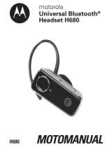 Motorola H680 - Headset - Over-the-ear Manuel utilisateur