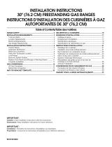 Maytag MGR7662WQ2 Installation Instructions Manual