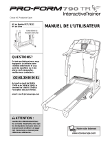 Pro-Form 790cd Treadmill Manuel utilisateur