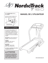 NordicTrack T18.0 Treadmill Manuel utilisateur