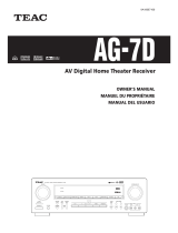 TEAC AG-7D Le manuel du propriétaire