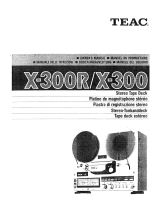 TEAC X-300 Le manuel du propriétaire