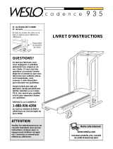 Weslo Cadence 935 Livret D'instructions Manual