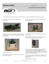 RCI 910TC-WRM Guide d'installation