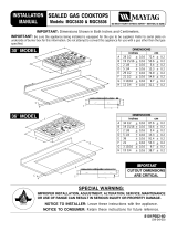 Maytag MGC5430BDS - 30" Gas Cooktop Guide d'installation
