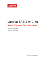 Lenovo TB3-X70F Safety, Warranty & Quick Start Manual