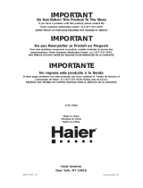 Haier WDQT165 Installation Instructions Manual