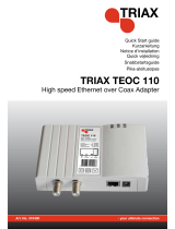 Triax TEOC 110 Guide de démarrage rapide