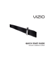 Vizio S3820w-C0NA Guide de démarrage rapide