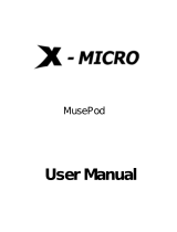 X-Micro MusePod Manuel utilisateur